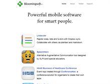 Tablet Screenshot of bloomingsoft.com